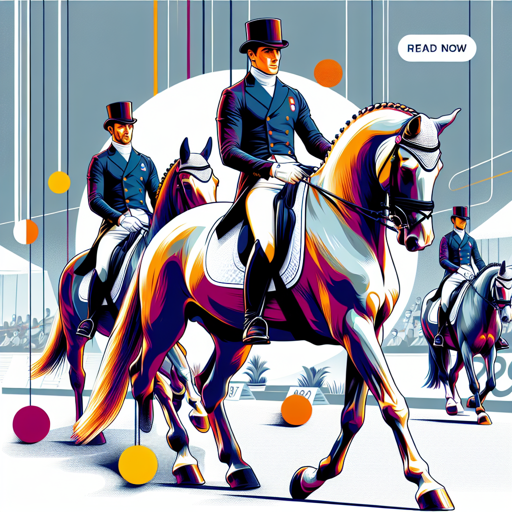 Germany's Dressage Team Shines at the Paris Olympics: Frederic Wandres and Bluetooth OLD Lead the Charge- just horse riders