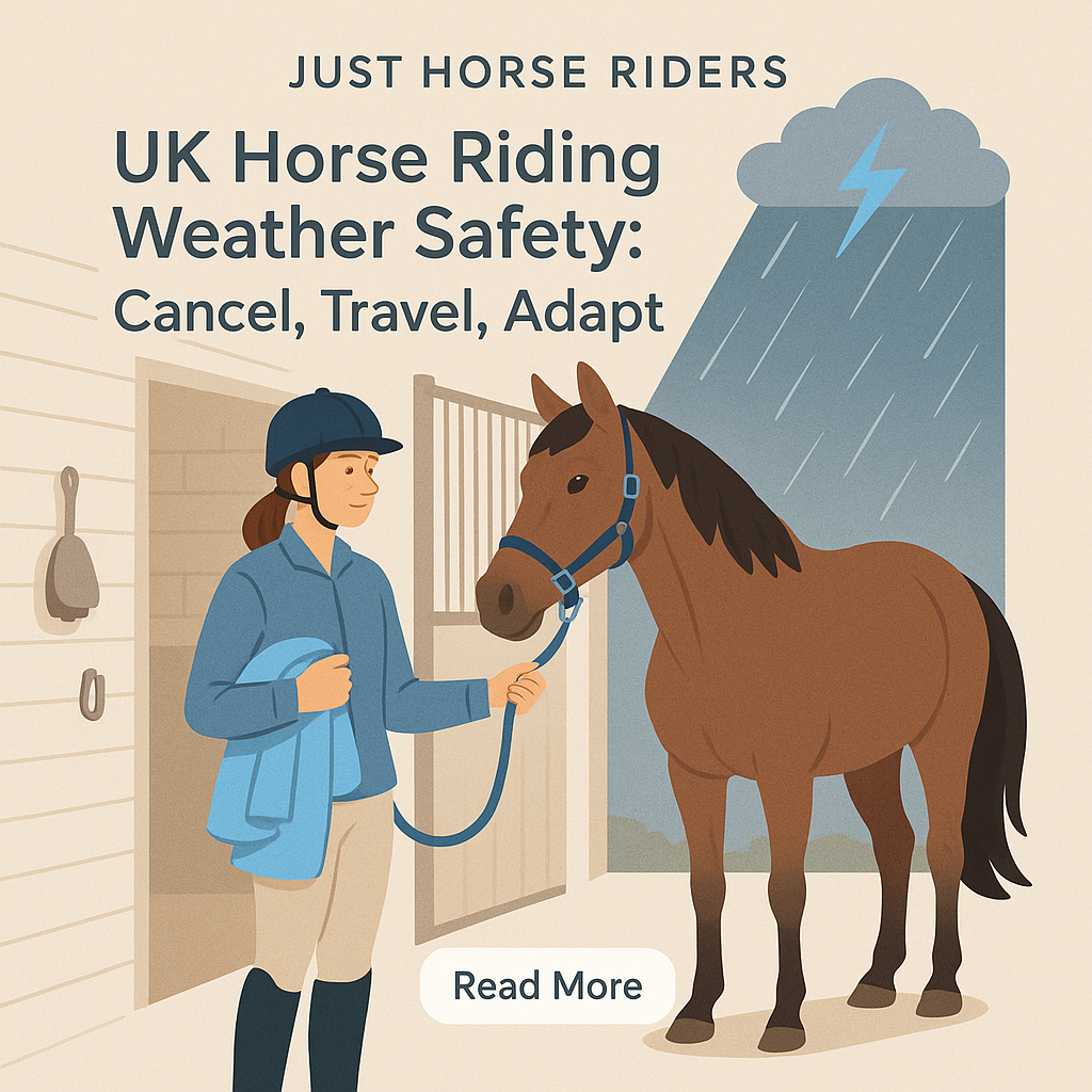 UK Horse Riding Weather Safety: Cancel, Travel, Adapt- just horse riders
