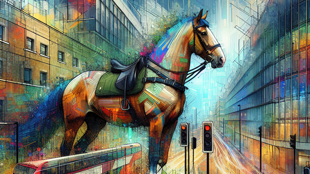 Unbridled Chaos: Unmasking the Impact of Urban Disturbances on Military Horses in London's Streets- just horse riders