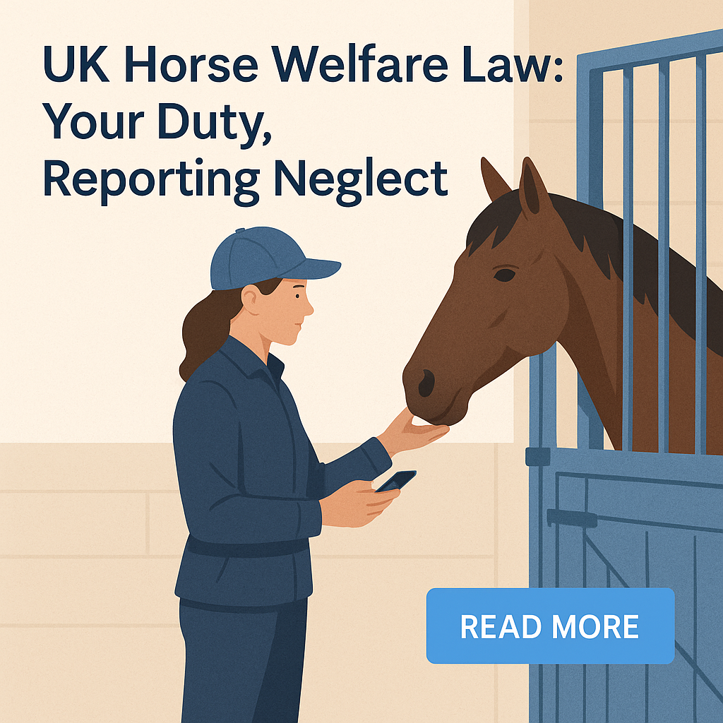 UK Horse Welfare Law: Your Duty, Reporting Neglect- just horse riders