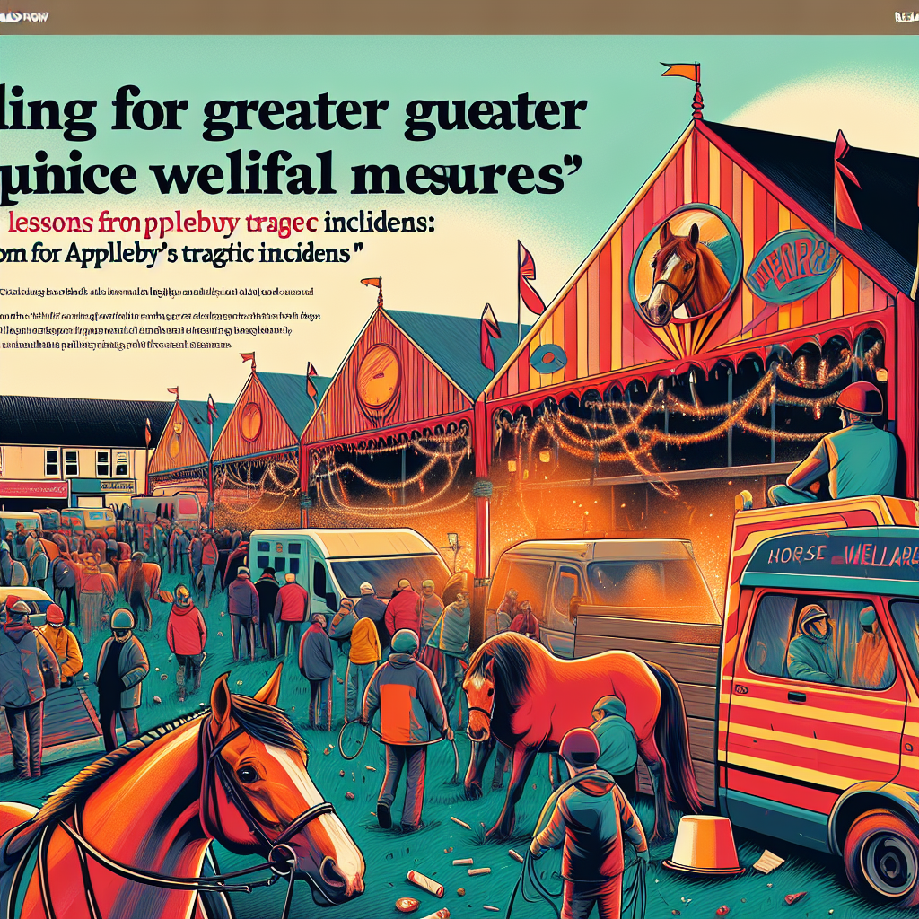 Calling for Greater Equine Welfare Measures at Traditional Horse Fairs: Lessons from Appleby's Tragic Incidents- just horse riders