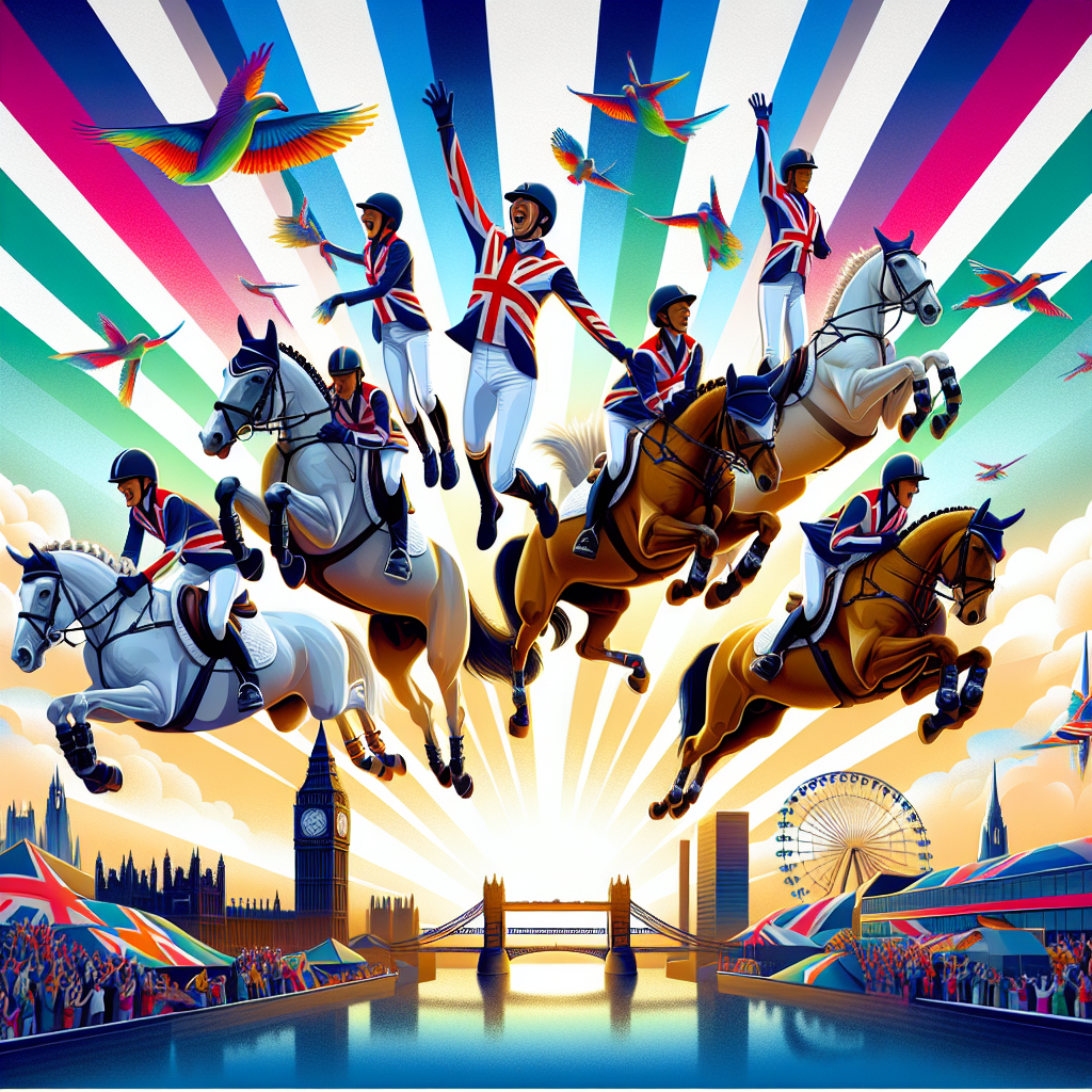 Britain Shines: Showjumping Team Wins Gold at Paris 2024 Olympics- just horse riders