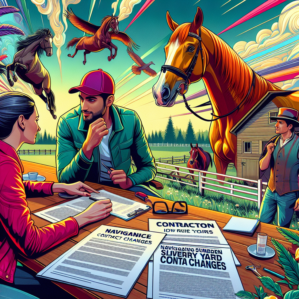 Navigating Sudden Livery Yard Contract Changes: How They Impact Horse Owners and Their Equine Companions- just horse riders