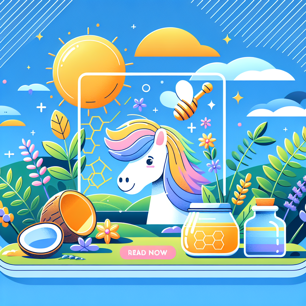 Natural Remedies for Pony Summer Allergies: Exploring the Benefits of Coconut Oil and More- just horse riders