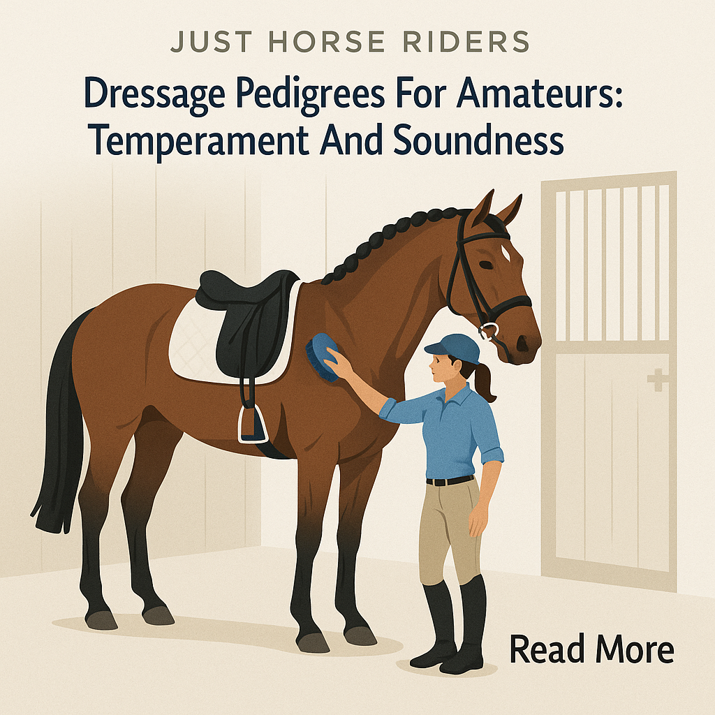 Dressage Pedigrees For Amateurs: Temperament And Soundness- just horse riders