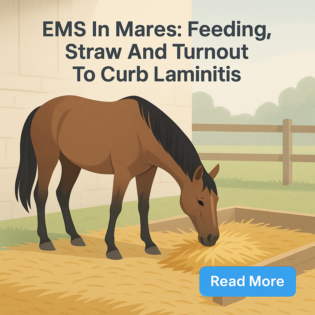EMS In Mares: Feeding, Straw And Turnout To Curb Laminitis- just horse riders