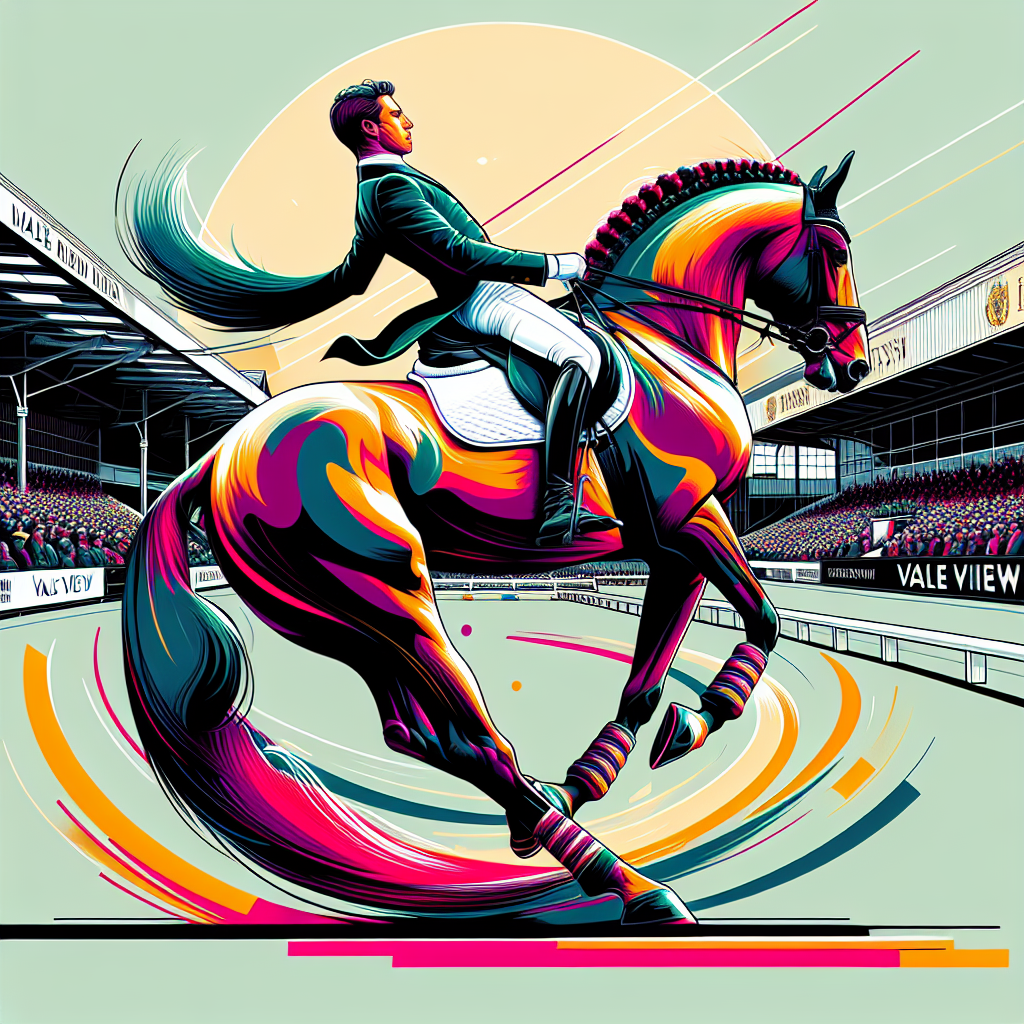 Michael Eilberg Dominates Vale View Premier League with Six Spectacular Wins in Dressage- just horse riders