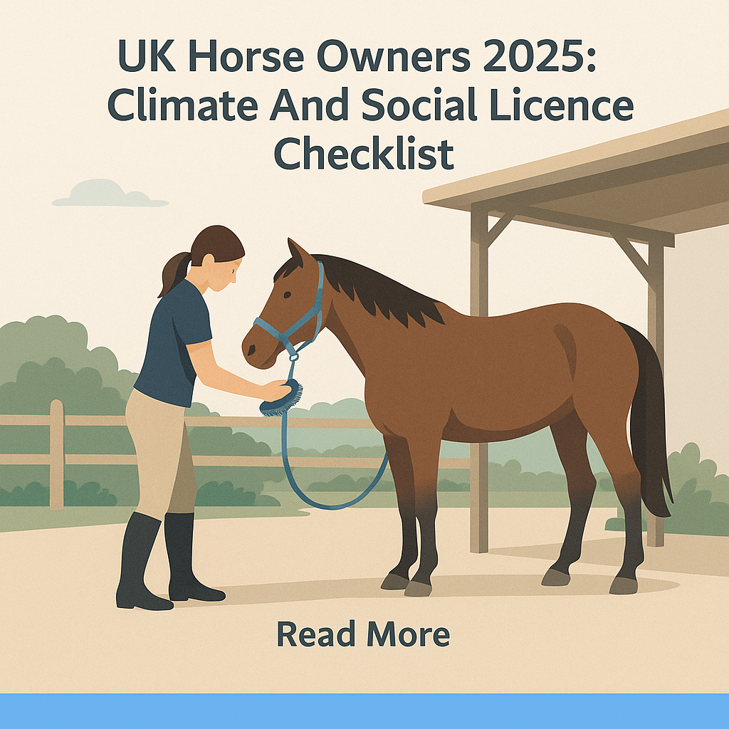 UK Horse Owners 2025: Climate And Social Licence Checklist- just horse riders