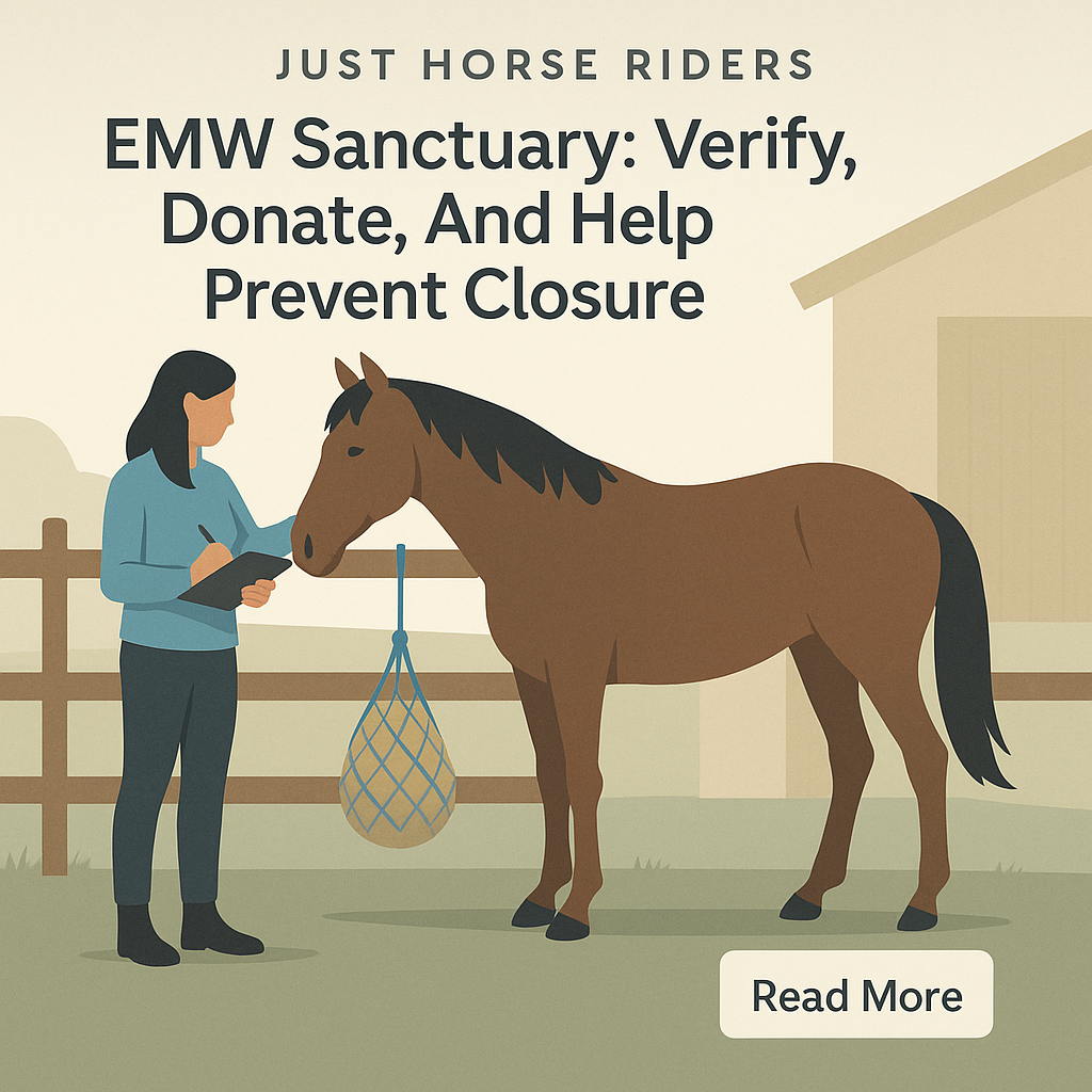 EMW Sanctuary: Verify, Donate, And Help Prevent Closure- just horse riders