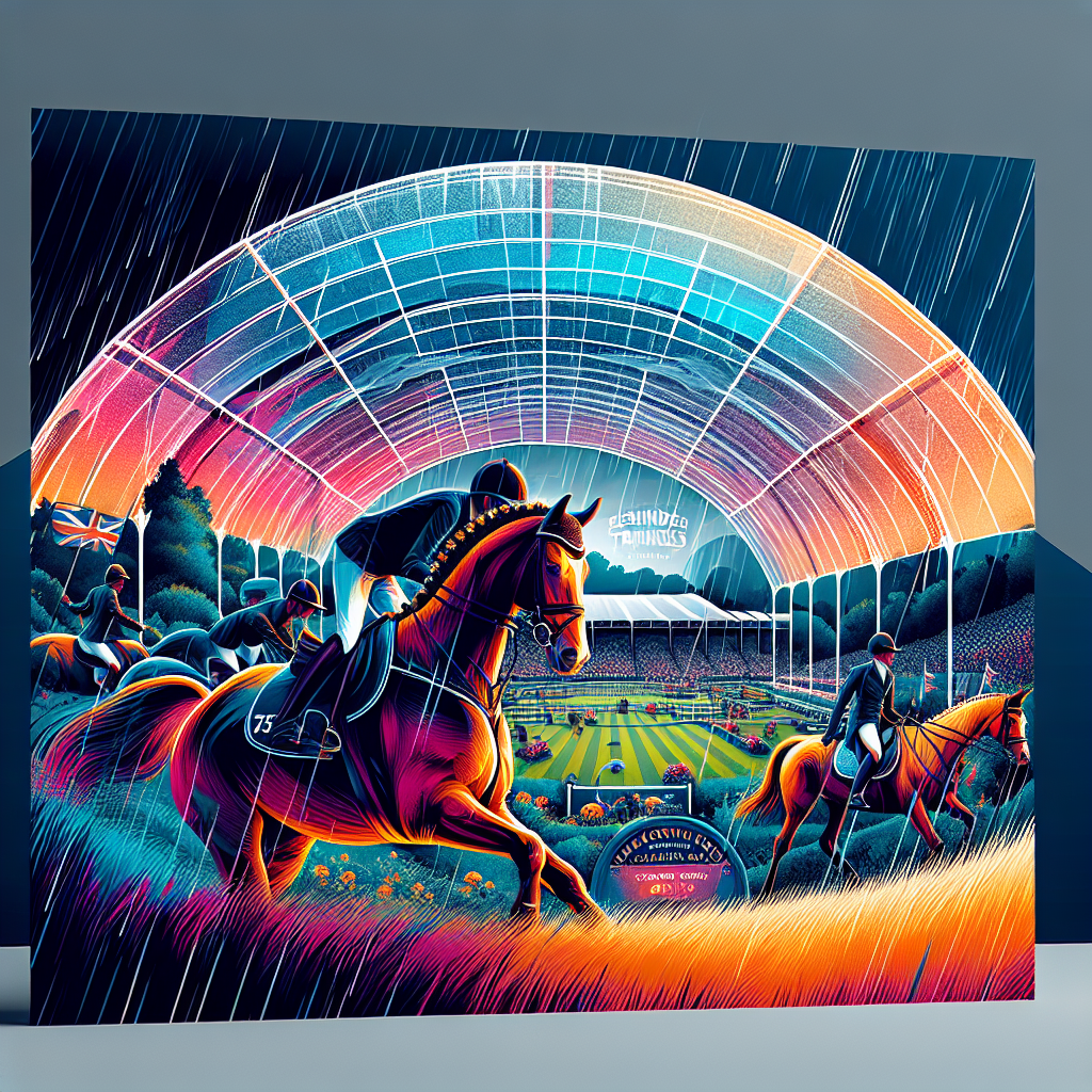 Celebrate 75 Years of Equestrian Triumph: Behind the Scenes of the Badminton Horse Trials Despite Weather Challenges- just horse riders