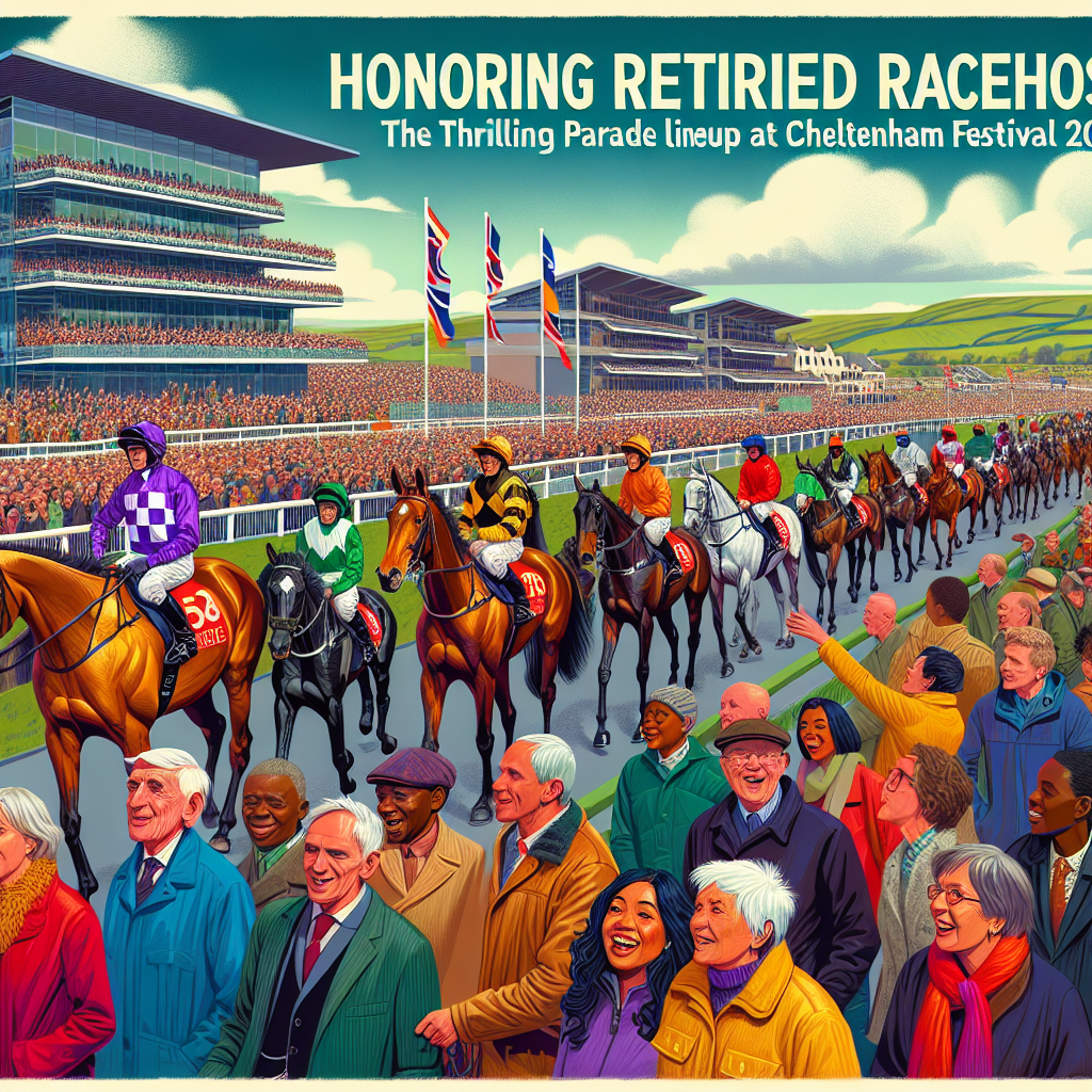 Honoring Retired Racehorses: The Thrilling Parade Lineup at Cheltenham Festival 2024- just horse riders