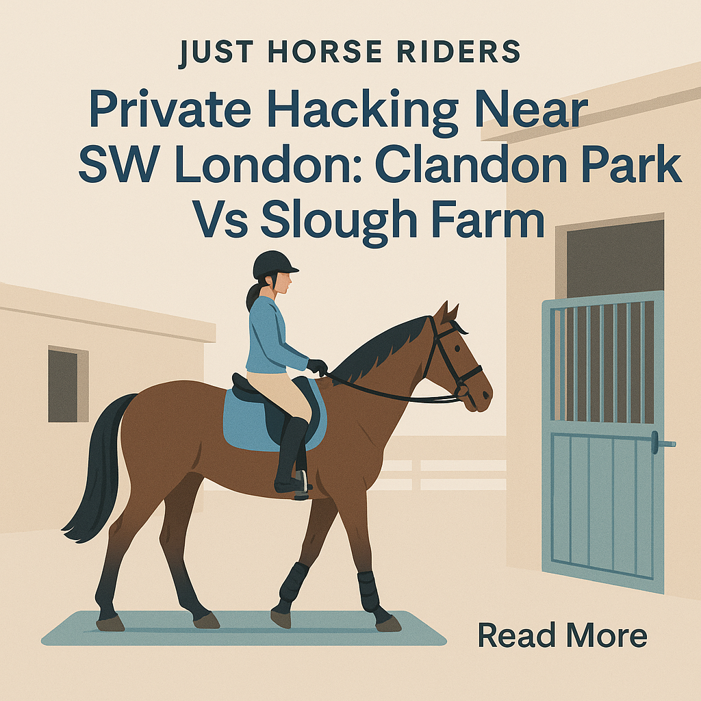 Private Hacking Near SW London: Clandon Park Vs Slough Farm- just horse riders
