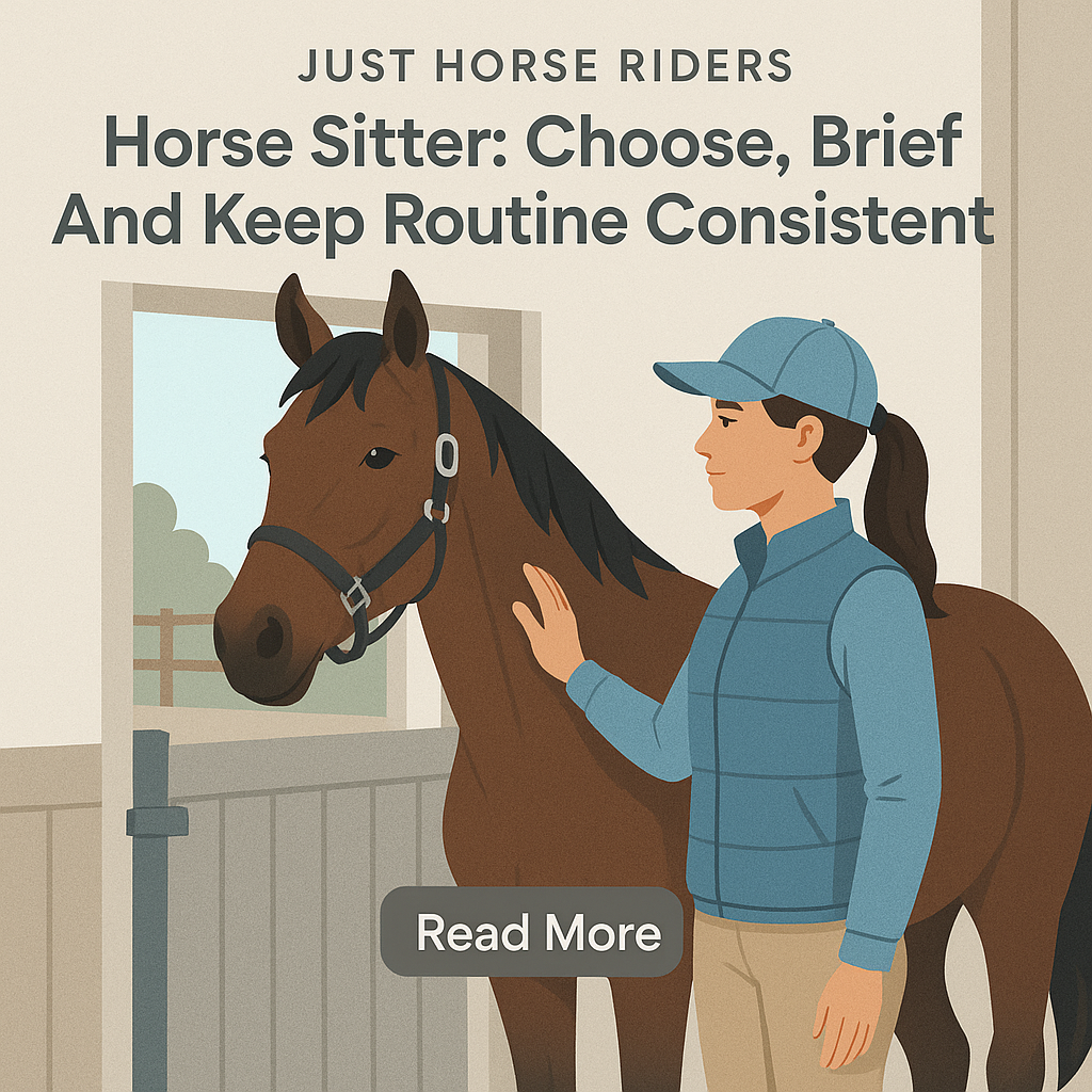 Horse Sitter: Choose, Brief And Keep Routine Consistent- just horse riders
