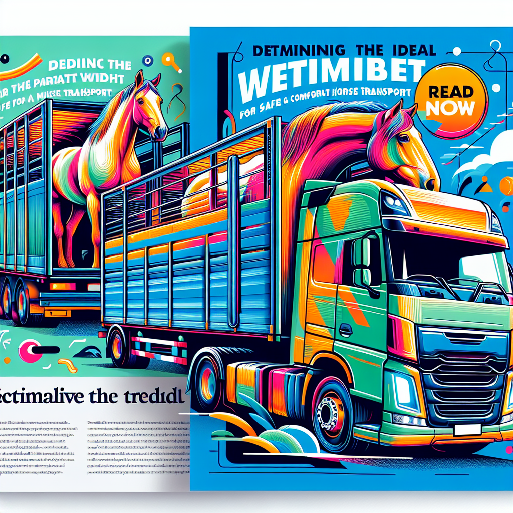 Determining the Ideal Partition Width for Safe and Comfortable Horse Transport in a 7.5t Lorry- just horse riders