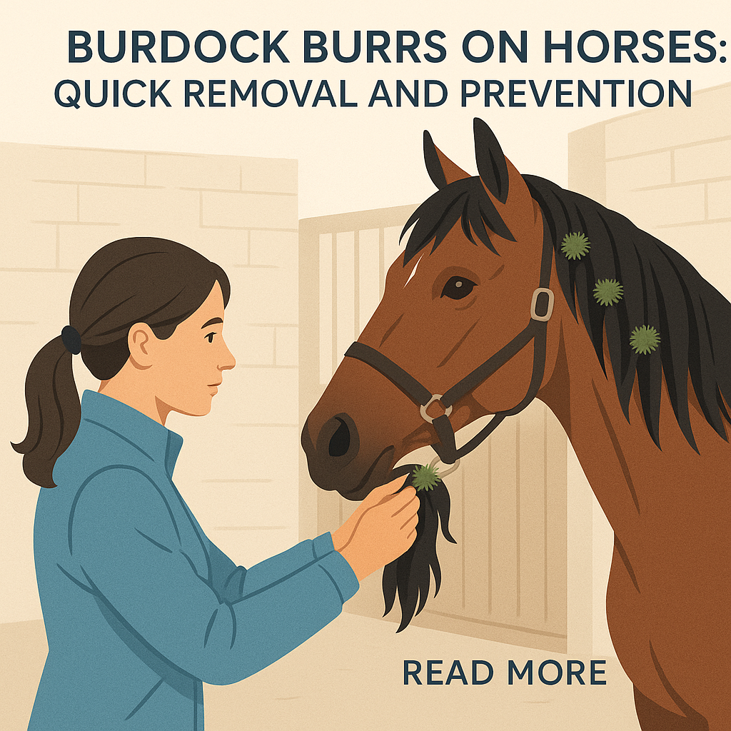 Burdock Burrs On Horses: Quick Removal And Prevention- just horse riders