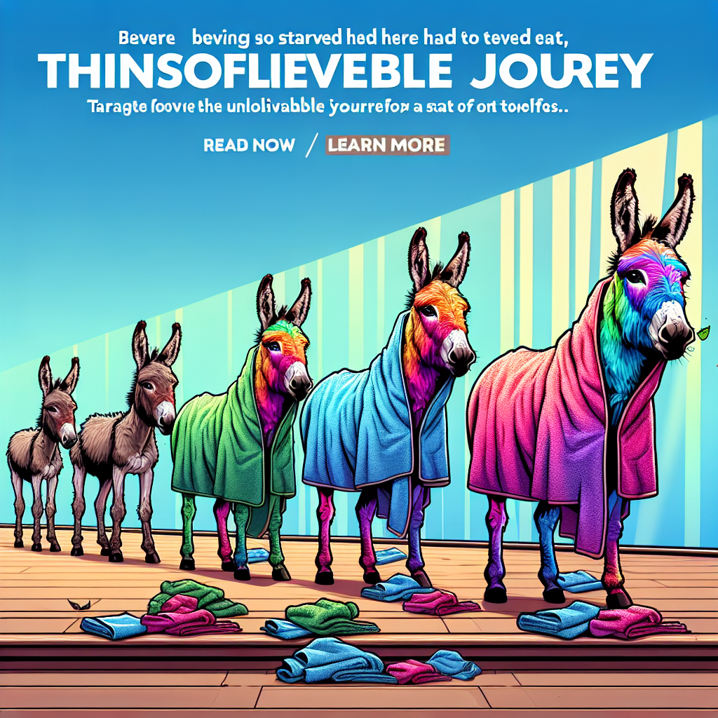 From Towel Snack to Triumph: Inside the Unbelievable Journey of Harper the Donkey- just horse riders