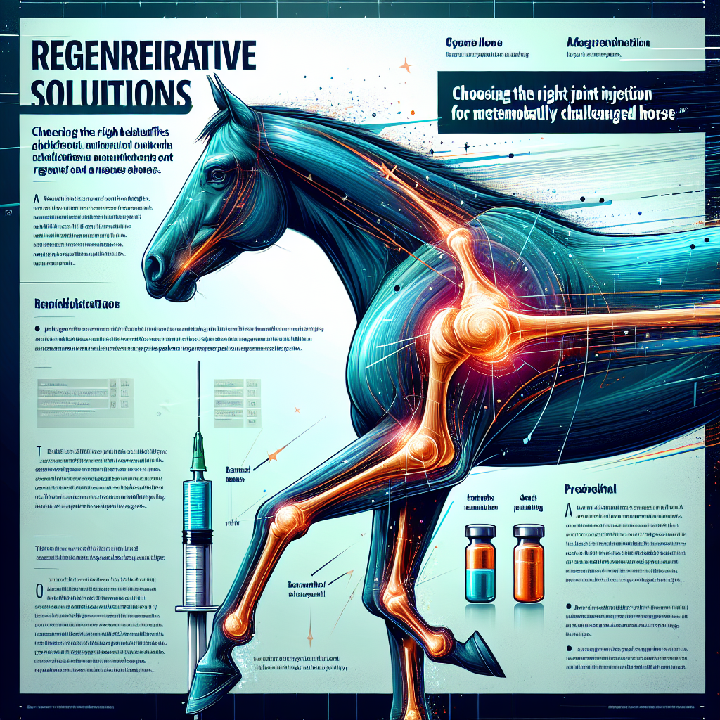 Regenerative Solutions Unveiled: Choosing The Right Joint Injection For Metabolically Challenged Horses- just horse riders