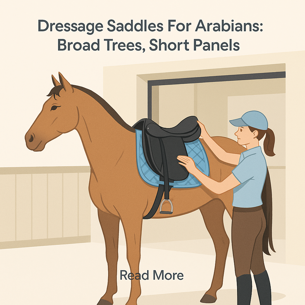 Dressage Saddles For Arabians: Broad Trees, Short Panels- just horse riders