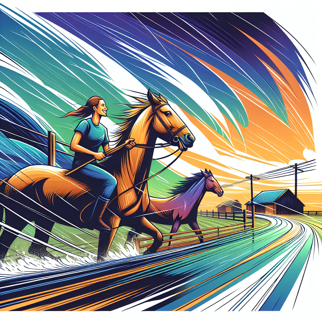 "Facing Adversity with a Smile: A Humorous Insight into Handling Horses in Challenging Weather Conditions"- just horse riders