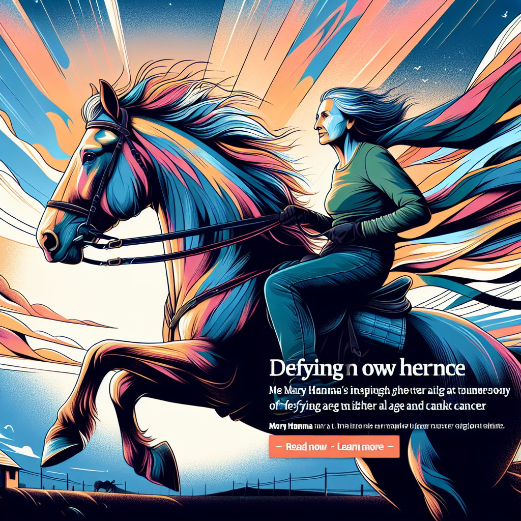 Mary Hanna's Inspiring Journey: Defying Age and Cancer in Equestrian Triumphs- just horse riders