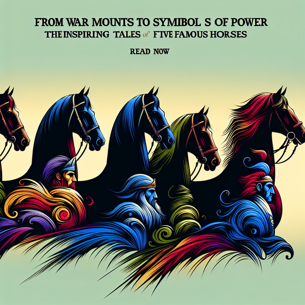 From War Mounts to Symbols of Power: The Inspiring Tales of Five Famous Black Horses- just horse riders