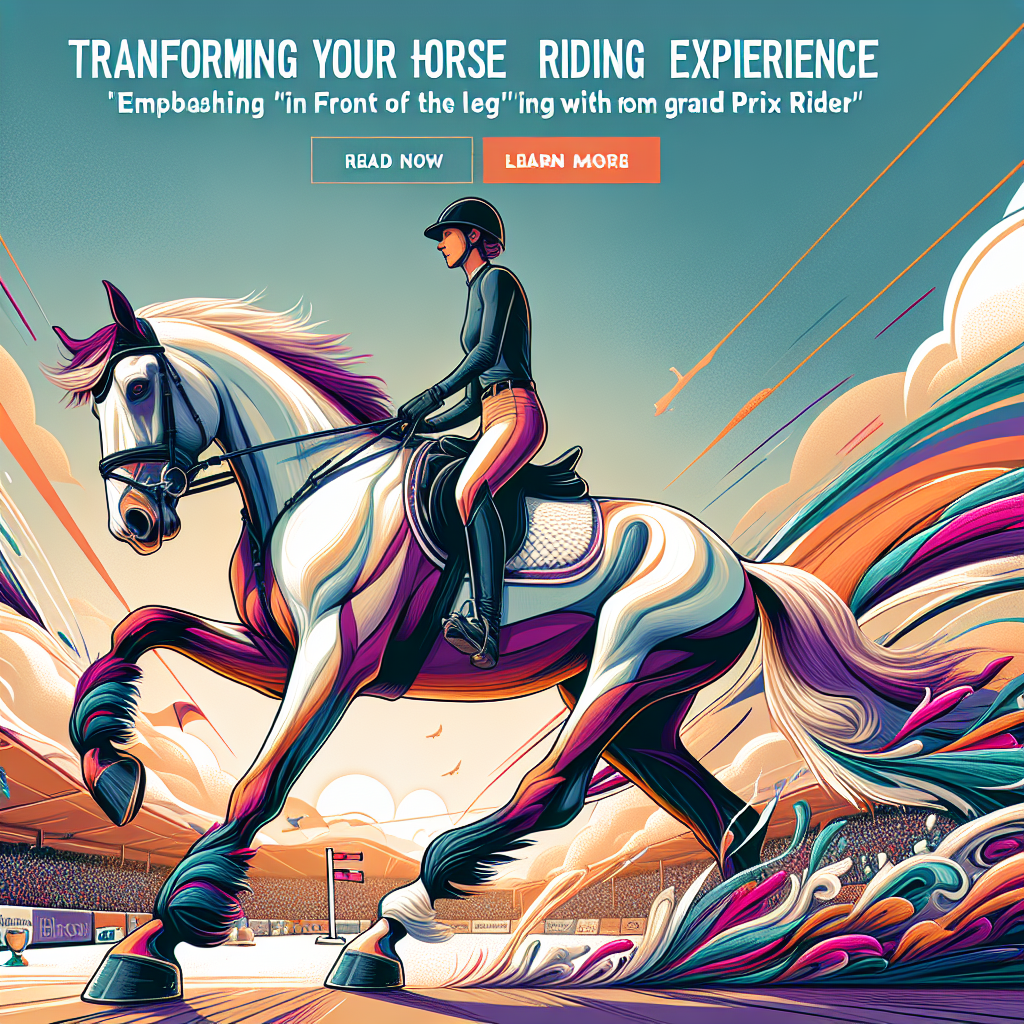 Transforming Your Horse Riding Experience: Emphasizing "Being in Front of the Leg" with Insights From Grand Prix Rider Amelia Newcomb- just horse riders
