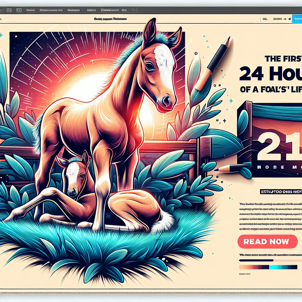 Milestones And Challenges In The First 24 Hours Of A Foal's Life- just horse riders