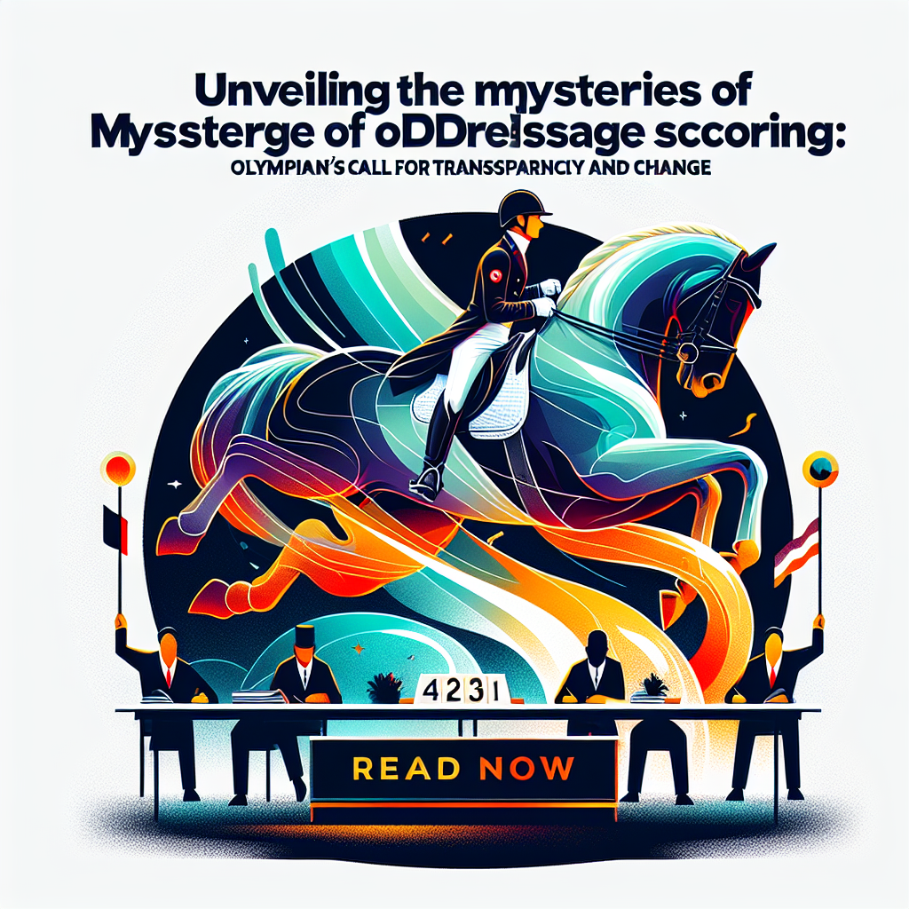 Unveiling the Mysteries of Dressage Scoring: Olympian's Call for Transparency and Change- just horse riders
