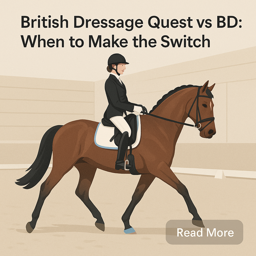British Dressage Quest Vs BD: When To Make The Switch- just horse riders