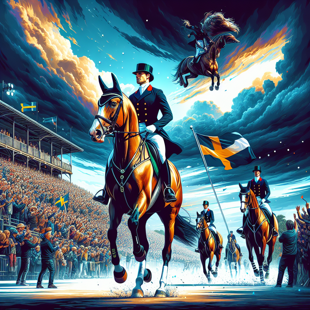 Sweden Celebrates Victory Against Weather Odds At Falsterbo Horse Show- just horse riders