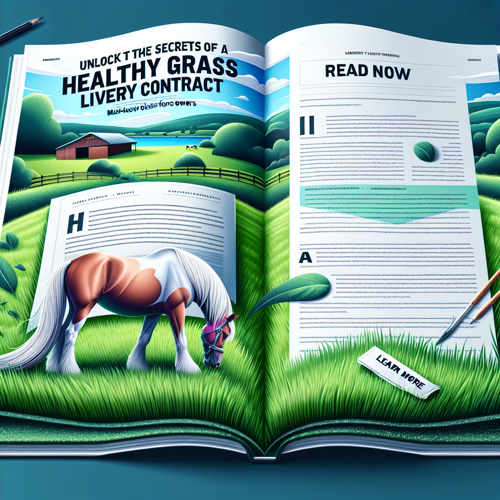 Unlock the Secrets of a Healthy Grass Livery Contract: Must-Know Elements for Horse Owners- just horse riders