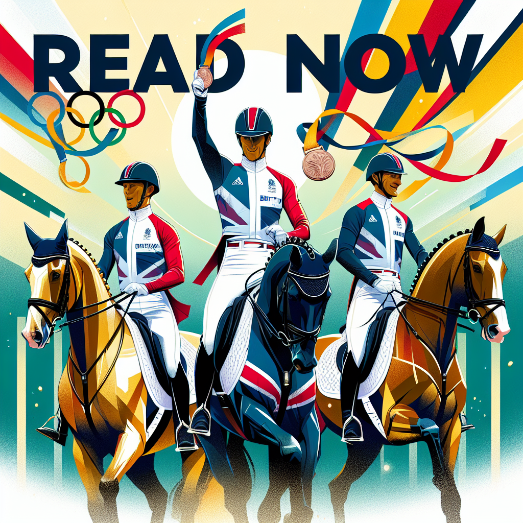 Great Britain's Dressage Team Clinches Bronze at the 2024 Olympics- just horse riders
