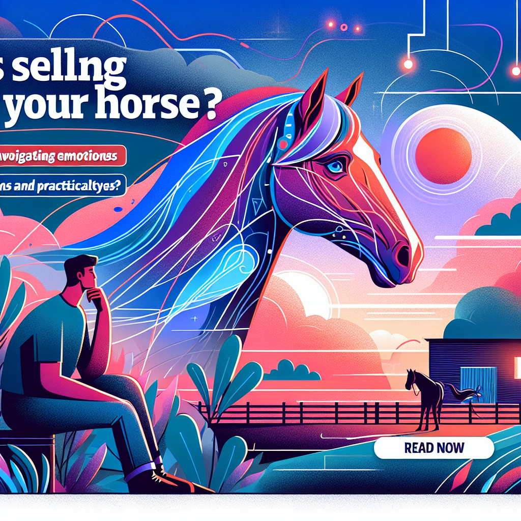Is Selling Your Horse the Right Choice? Navigating Emotions and Practicalities- just horse riders