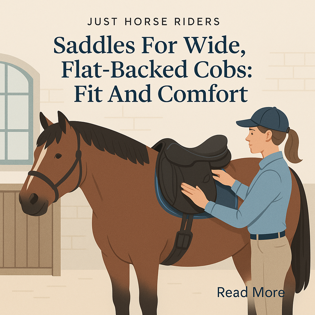 Saddles For Wide, Flat-Backed Cobs: Fit And Comfort- just horse riders