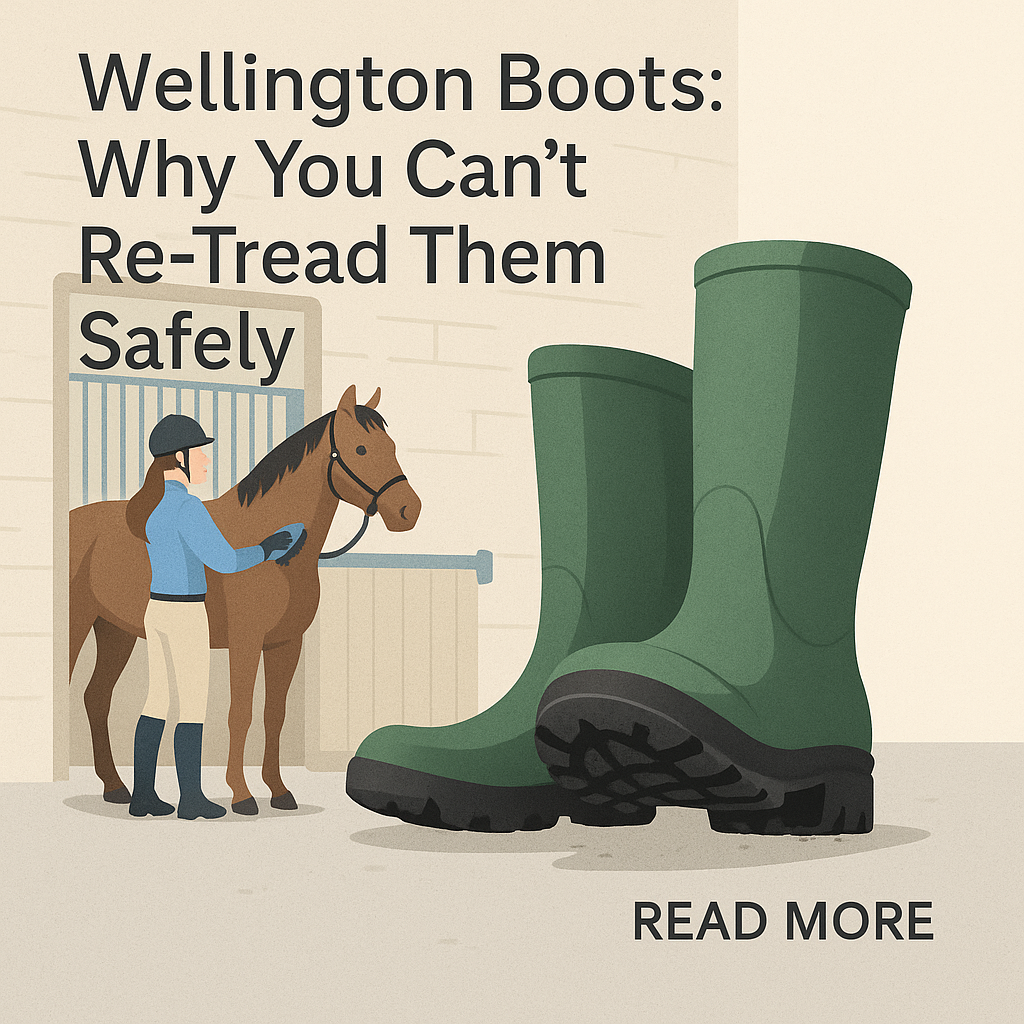 Wellington Boots: Why You Can't Re-Tread Them Safely- just horse riders