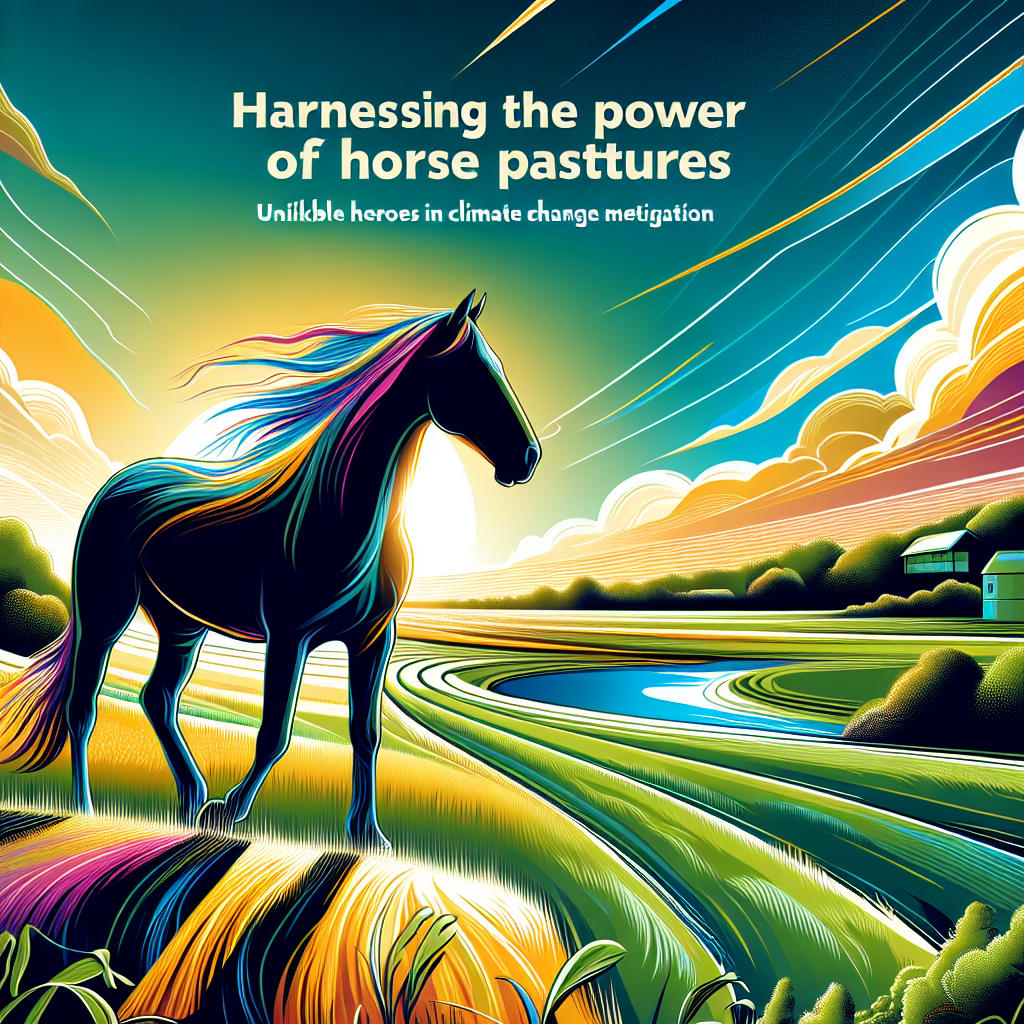 Harnessing the Power of Horse Pastures: Unlikely Heroes in Climate Change Mitigation- just horse riders
