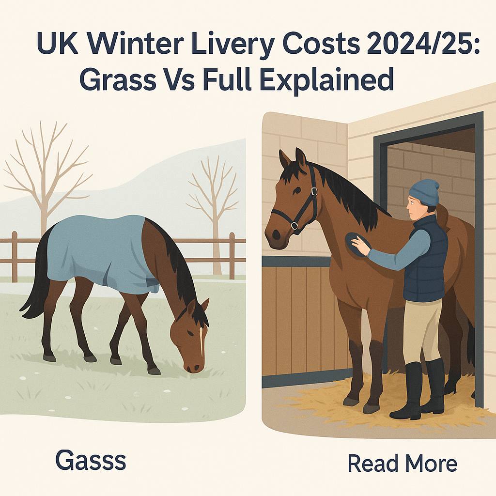 UK Winter Livery Costs 2024/25: Grass Vs Full Explained- just horse riders