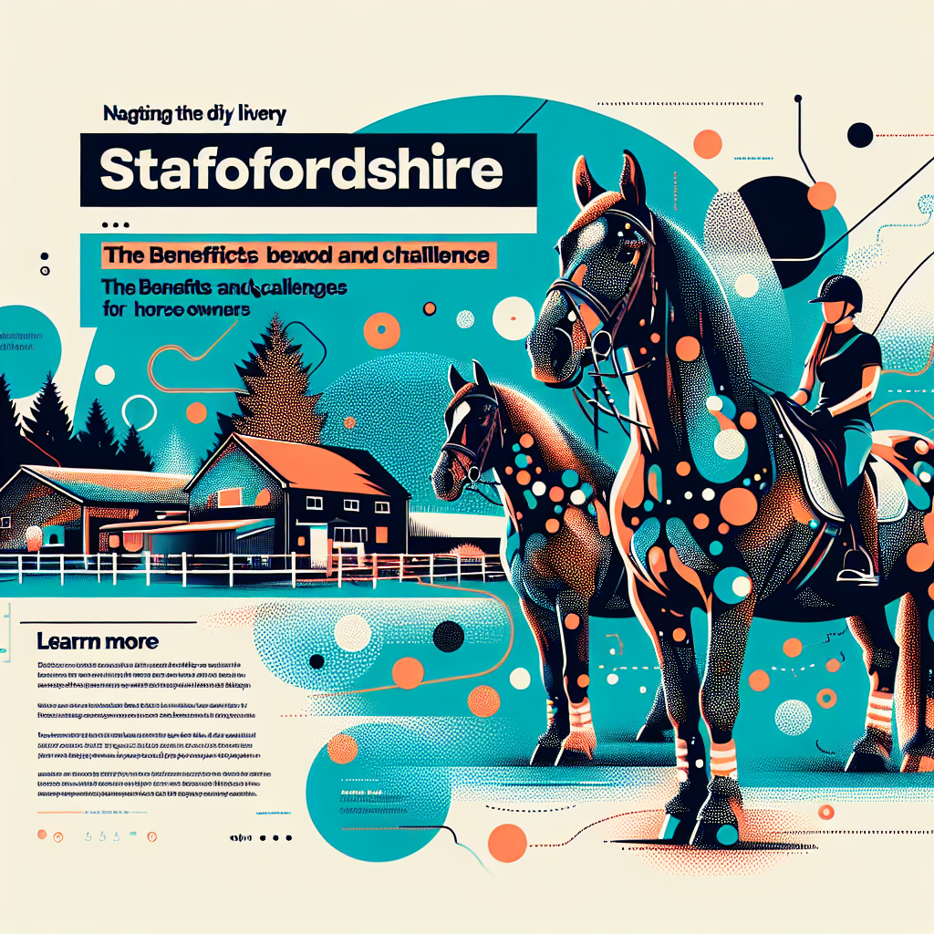 Navigating the DIY Livery Experience in Staffordshire: The Benefits and Challenges for Horse Owners- just horse riders