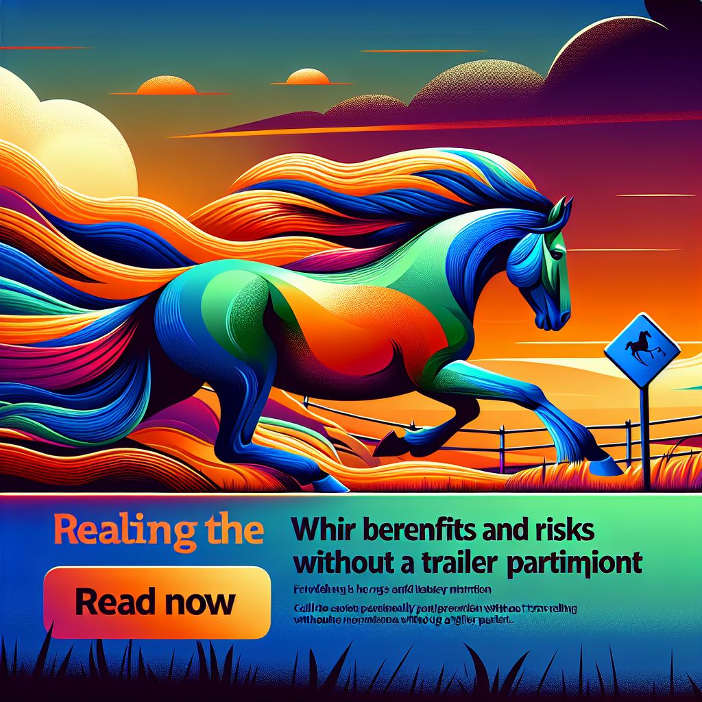 Weighing the Benefits and Risks: Traveling Horses Without a Trailer Partition- just horse riders