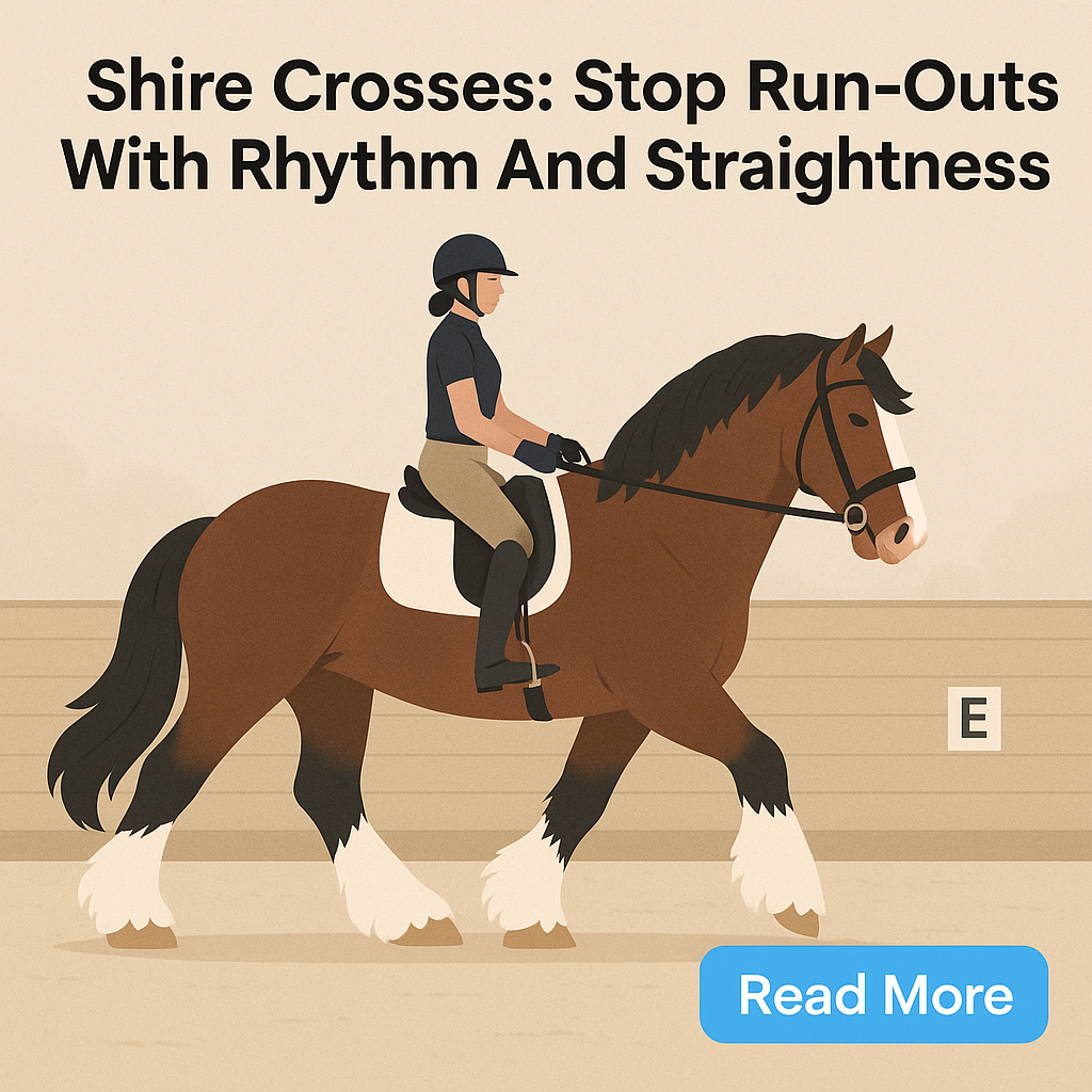 Shire Crosses: Stop Run-Outs With Rhythm And Straightness- just horse riders