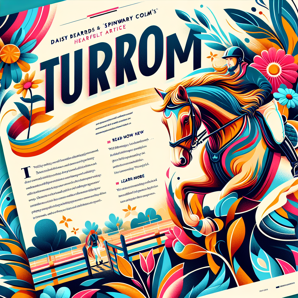 Daisy Beards And Spinway Colm's Heartwarming Triumph In Equestrian Sports- just horse riders