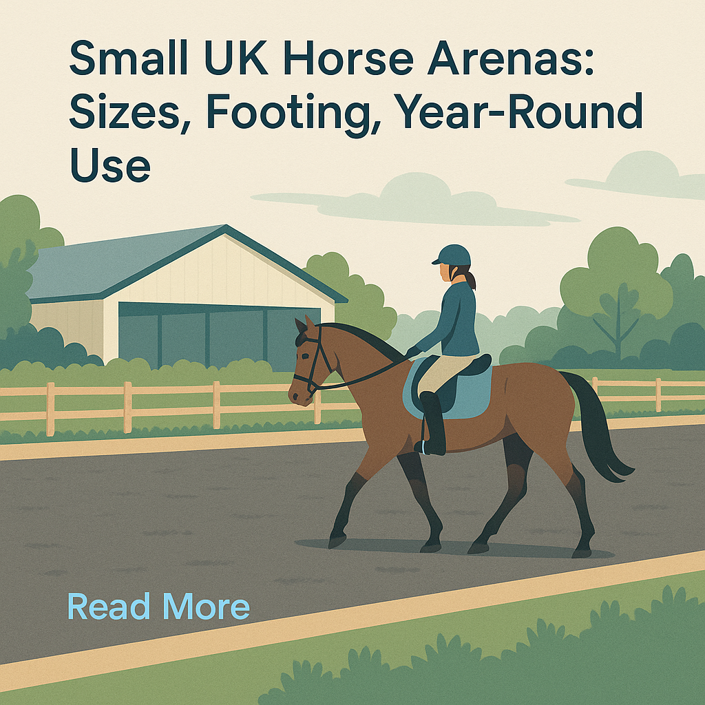 Small UK Horse Arenas: Sizes, Footing, Year-Round Use- just horse riders