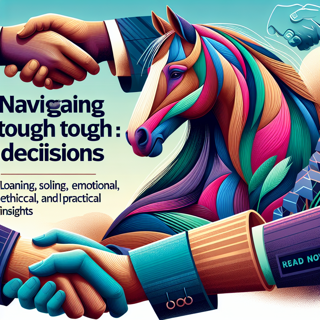 Navigating Tough Decisions: Loaning vs Selling Older Horses - Emotional, Ethical, and Practical Insights- just horse riders