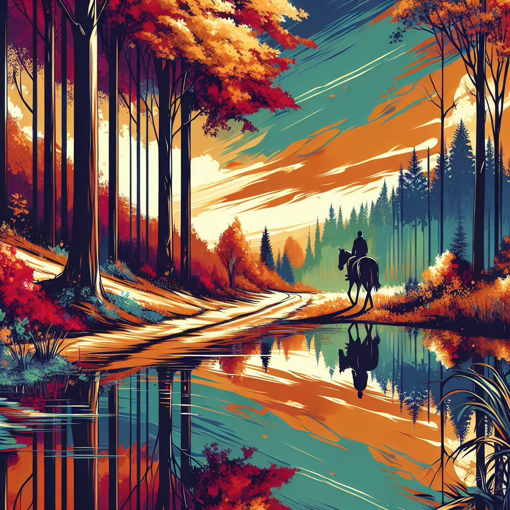 Embark on Enchanting Autumn Horse Riding Adventures: Discover Trails, Foliage, and Reflection- just horse riders