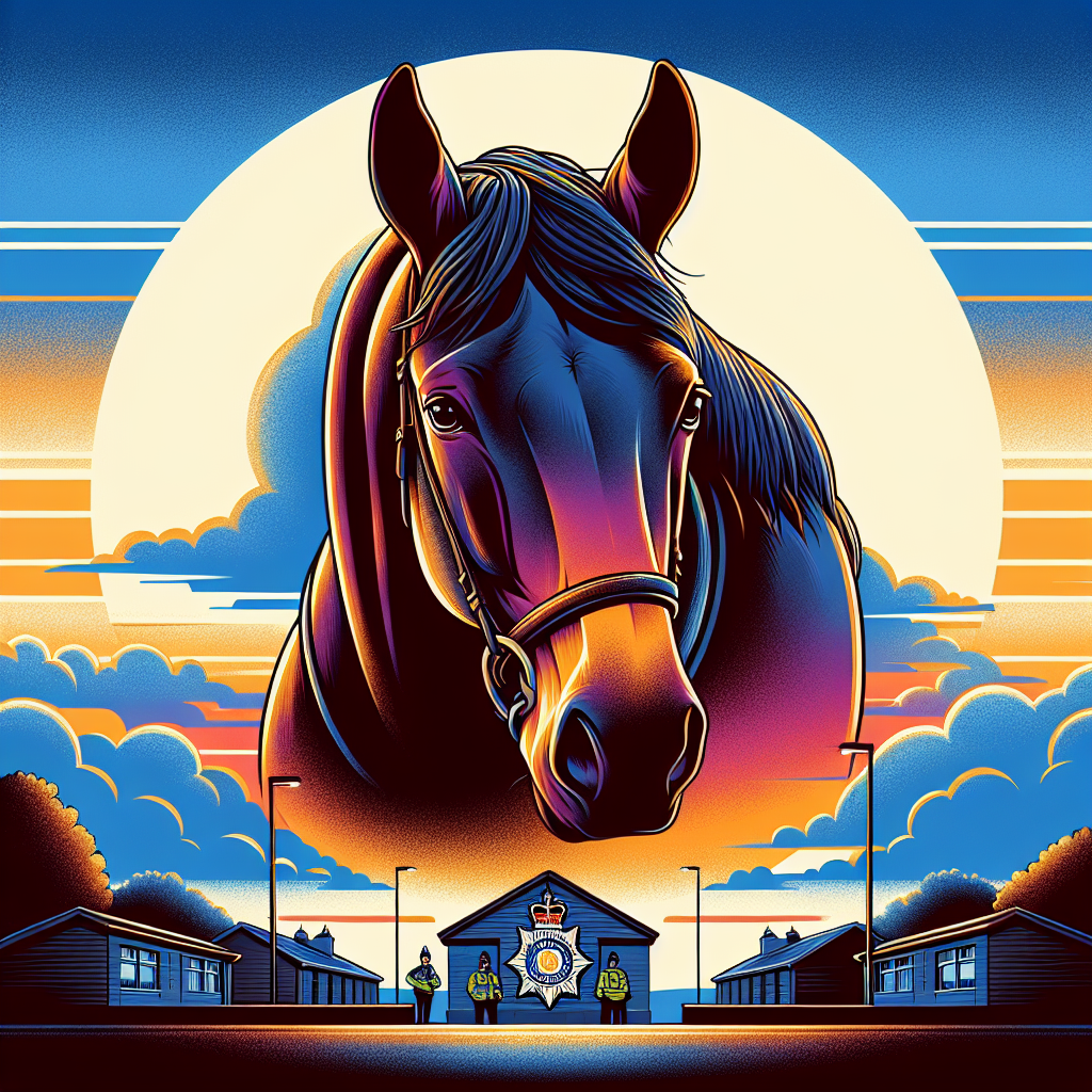 A Heartfelt Farewell Honoring Samson The Legendary Police Horse- just horse riders