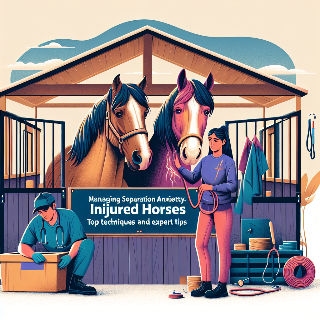 Managing Separation Anxiety in Injured Horses: Top Techniques and Expert Tips- just horse riders