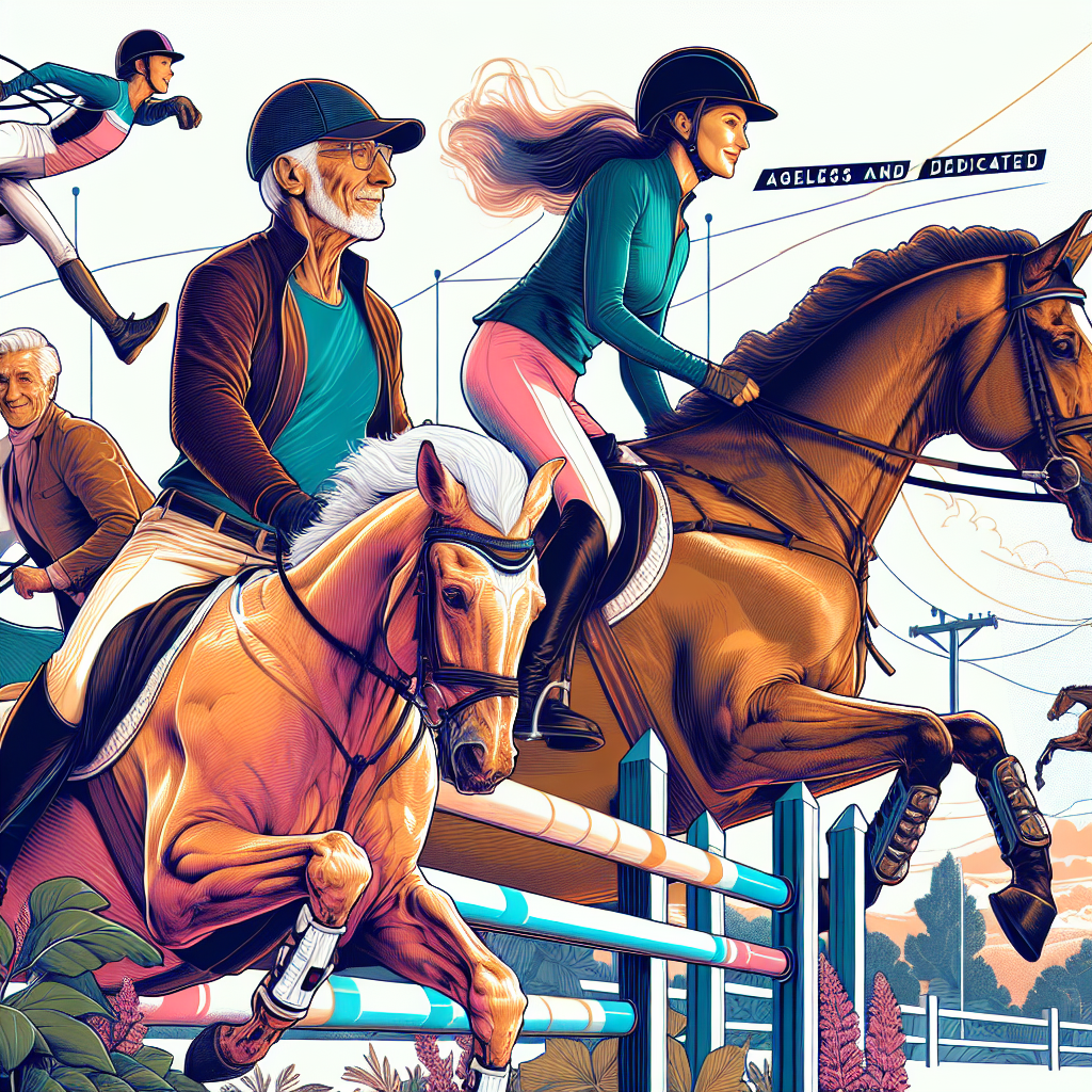 Ageless Equestrians Defying Age Limits Inspiring Passionate Showjumping Success- just horse riders
