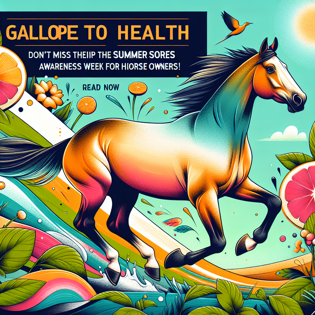 Join the Gallop to Health: Don't Miss the Summer Sores Awareness Week for Horse Owners!- just horse riders