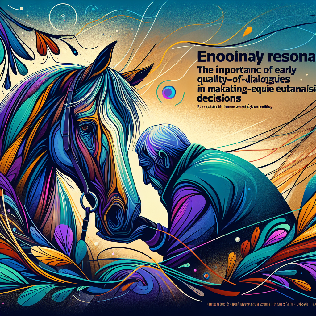 The Importance of Early Quality-of-Life Dialogues in Making Informed Equine Euthanasia Decisions- just horse riders