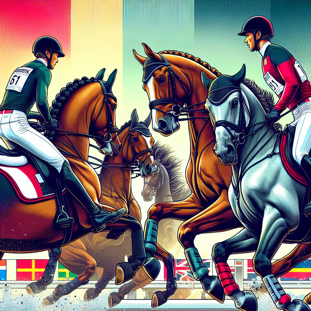 The Battle for the Dressage Gold: Can Denmark and Germany Outshine a Reshuffled British Team at Paris 2024?- just horse riders